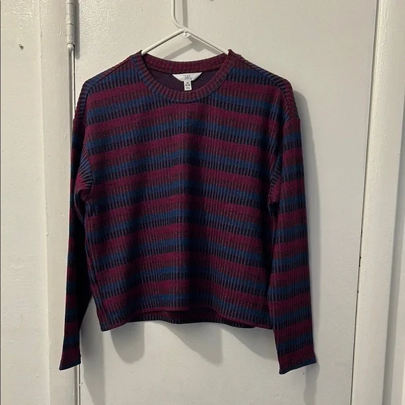 Striped Knit Sweater and Skirt Set - Picture 2 of 7